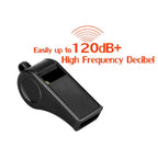 Hipat 24 Pack Black Whistle With Lanyard, Durable Thickened Plastic Whistle, Loud Crisp Sound Whistles Bluk For Coach, Referee,