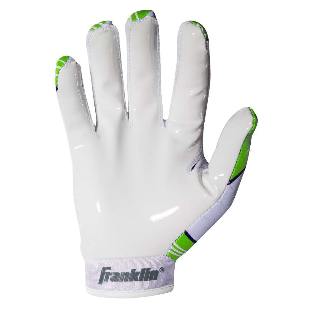Franklin Sports Seattle Seahawks Youth Nfl Football Receiver Gloves - Receiver Gloves For Kids - Nfl Team Logos And Silicone Pal