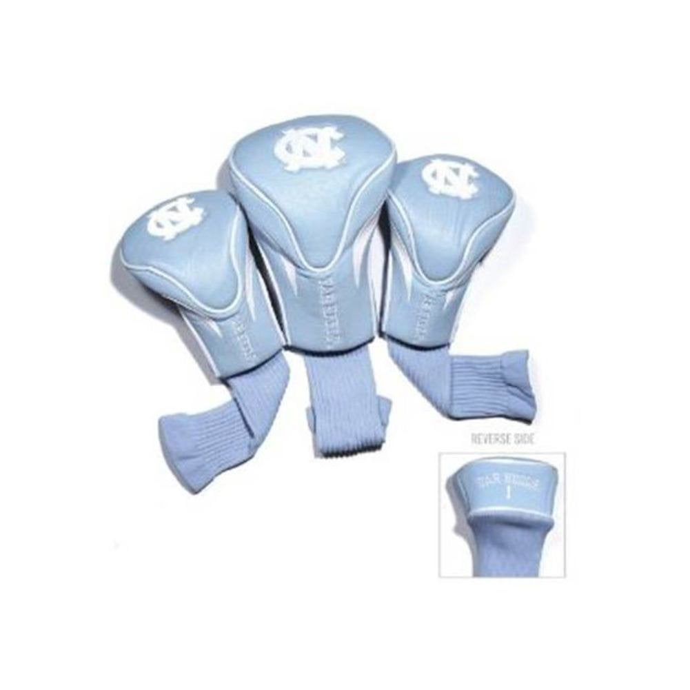 Team Golf Ncaa North Carolina Tar Heels Contour Golf Club Headcovers (3 Count) Numbered 1, 3, & X, Fits Oversized Drivers, Utili