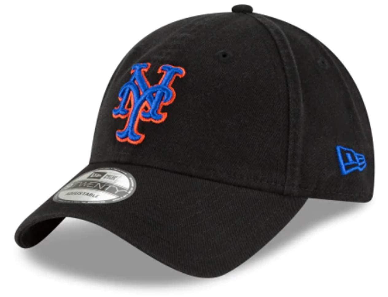 New Era New York Mets Core Classic Black 9Twenty Adjustable Hat : Osfm