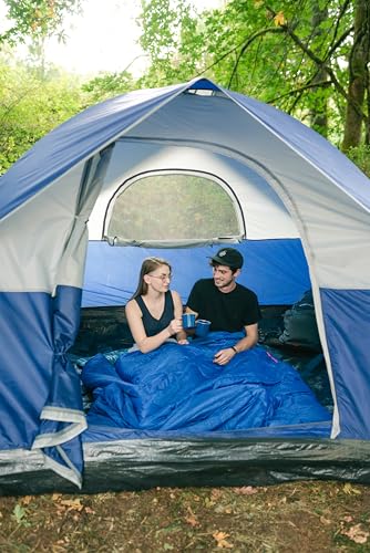 6 Lb - 2 Person Sleeping Bag - 87 In X 66 In, Blue