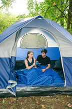 6 Lb - 2 Person Sleeping Bag - 87 In X 66 In, Blue