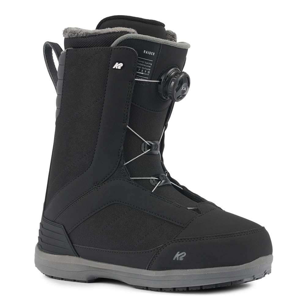 K2 Raider Mens Snowboard Boots, Black, 10