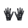 Under Armour Boys' F9 Nitro Football Gloves, (001) Black/Castlerock/Metallic Silver, Large