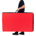 Mat Expert 4X10X2'' Gymnastics Mat Thick Folding For Tumbling Exercise Gym Fitness Mat With Hook & Loop Fasteners (Multicolor)