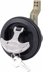Perko 1091Dp1Blk Surface-Mount Locking Latch For 1/8'' To 3/4'' Thick Smooth/Carpeted Surface, Fits 2-1/2'' Hole - 3/4'' To 2-3/