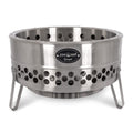 Petromax Feuerhand Tyropit Fire Bowl, Even Heat Low-Smoke Low-Soot Stainless Steel Fire Pit For Campfires, 22.4 Inch Diameter