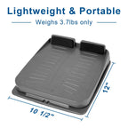 Strongtek Portable Slant Board, Adjustable Incline Boards, Calf Stretcher, Foot Stool,Grey