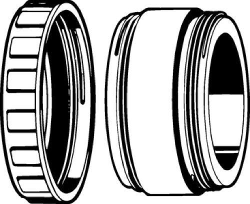 Marinco 110R Sealing Collar With Threaded Ring For 20 And 30 Amp Systems, Black, 30A Sealing Collar & Threaded Ring