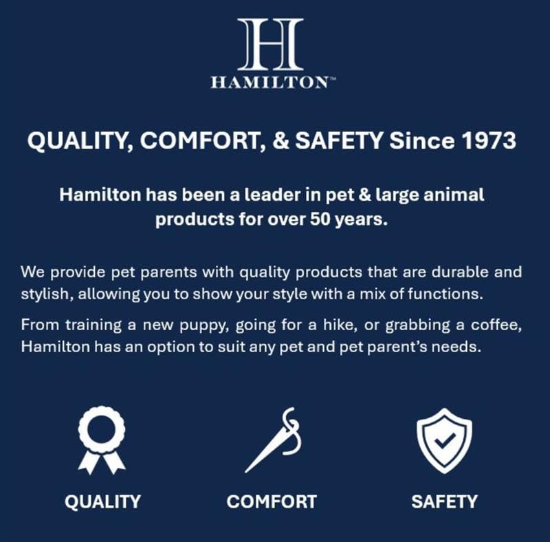 Hamilton Single Thick Nylon Horse Longe Line With Swivel Snap, 1-Inch/26-Feet, Navy Blue