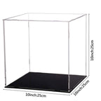 Evron Display Case For Collectibles Assemble Clear Acrylic Box Alternative Glass Case For Display Action Figures Home Storage  O