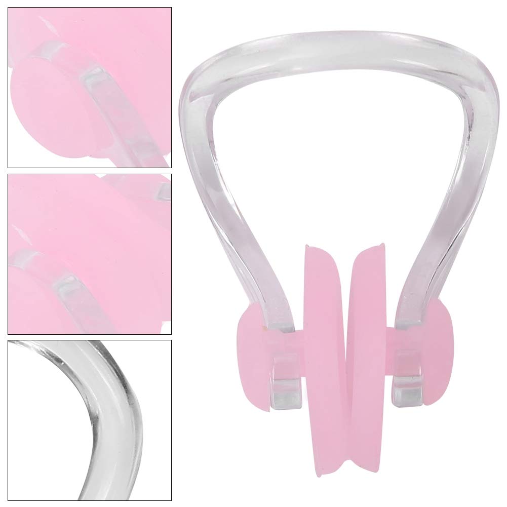 Hapivida 2Pcs Swimming Nose Clip, Silicone Swimming Nose Plug Training Protector Swim Nose Clip For Adults Kids With Storage Box