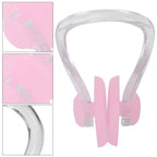 Hapivida 2Pcs Swimming Nose Clip, Silicone Swimming Nose Plug Training Protector Swim Nose Clip For Adults Kids With Storage Box
