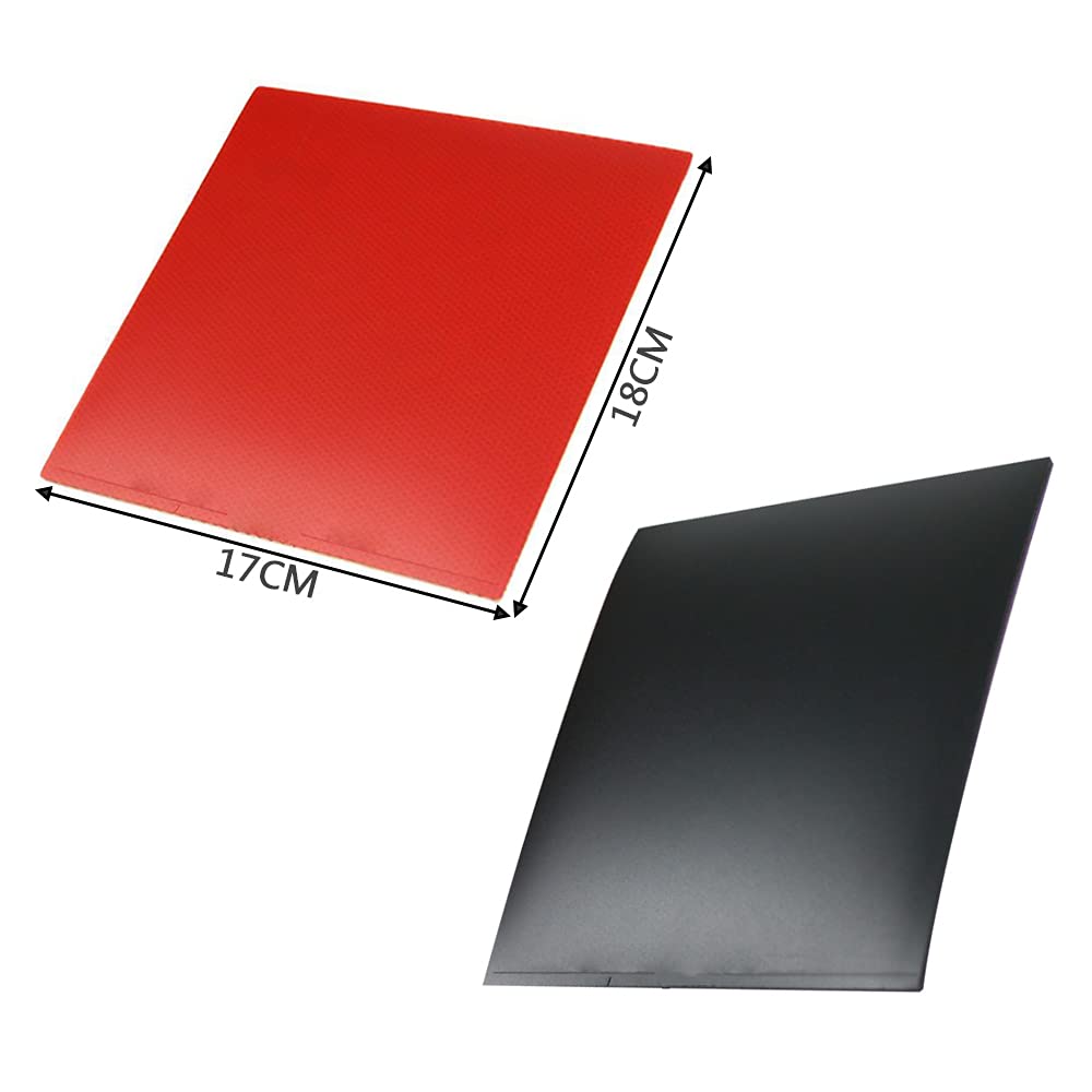 Jorjorler 2 Pcs Table Tennis Rubber Glue,Ping Pong Glue Whole Sheet Thickness About 4Mm,Table Tennis Rubber Hard Sponge 2.2Mm,On