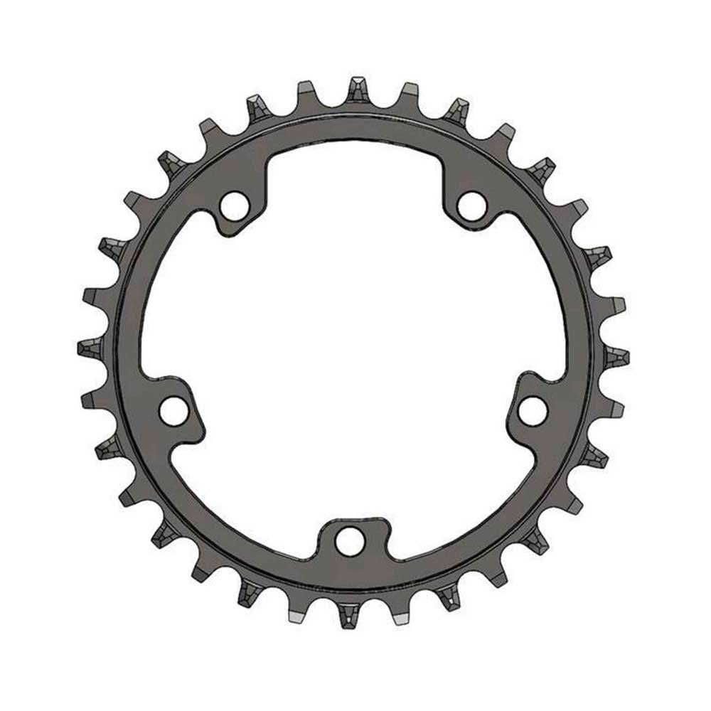 Wolf Tooth: Camo Aluminum Round Chainring 12 Spd Hp Chain 34T - Black - Black - 34T