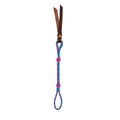 Weaver Leather Quirt with Wrist Loop, Turquoise/Purple/Pink, 29-inch