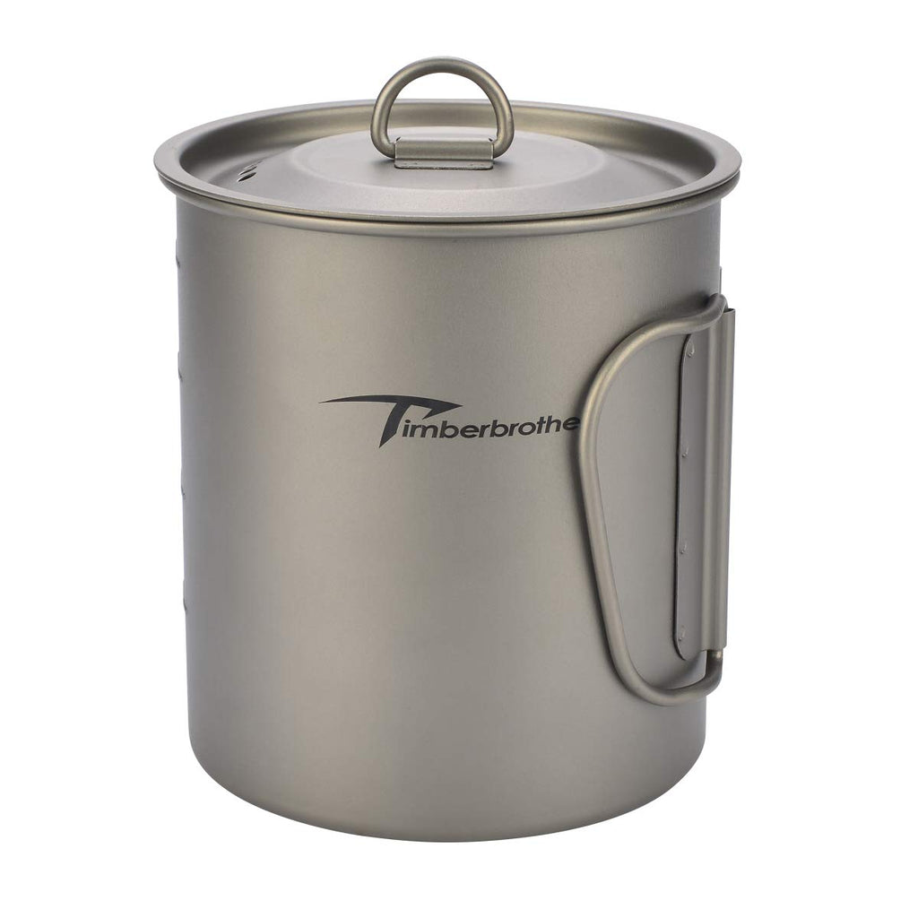Timberbrother 750Ml Titanium Outdoor Camping Mug With Lid (Without Handle)