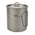 Timberbrother 750Ml Titanium Outdoor Camping Mug With Lid (Without Handle)