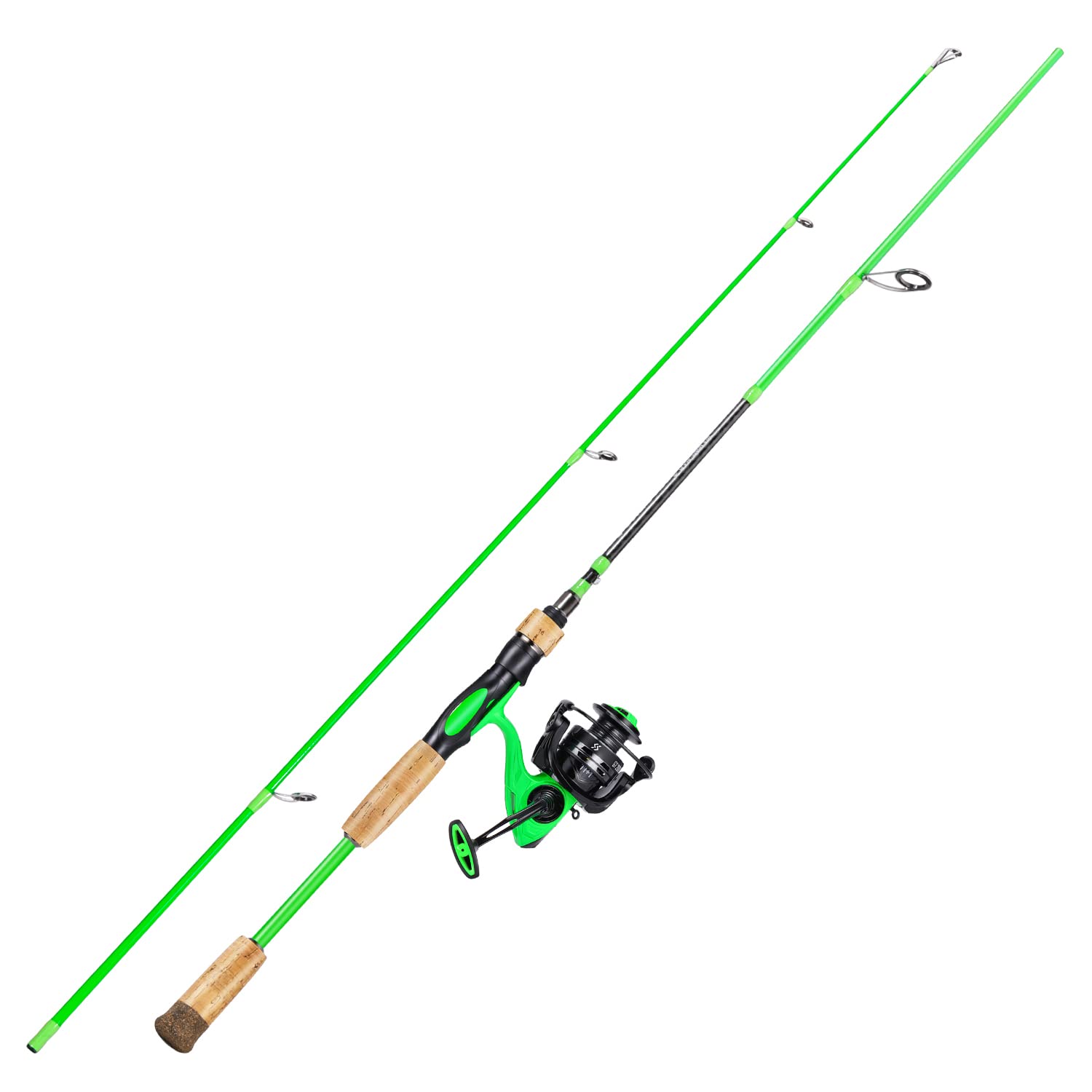 One Bass Gt Spinning & Casting Reel And 2-Piece Fishing Rod Combo, Durable Graphite Rod, Ultra Light Fishing Reel For Anglers An