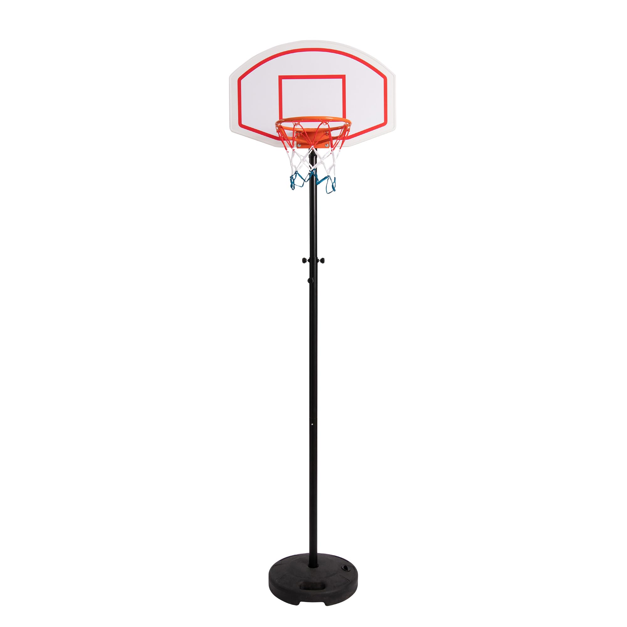 Hathaway Streetball 79-in Portable Basketball Hoop System for Kids & Adults - Adjustable Height with Fillable Base, Steel Rim & 