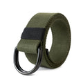 Wesoke Canvas Belt For Men | Black Double DRing Buckle Tactical Web Belt | Military Style Durable Adjustable Belt