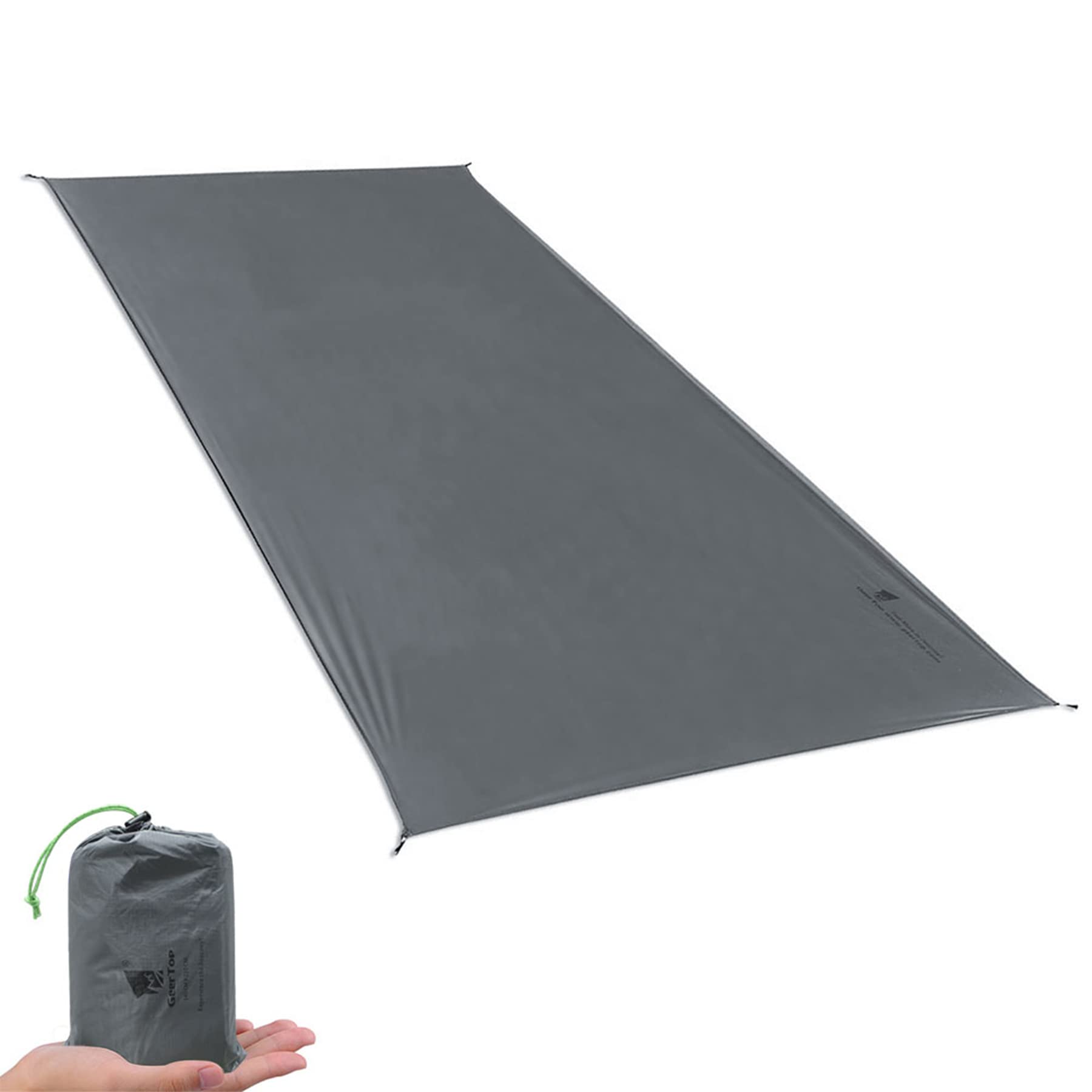 Geertop 1 Person Ultralight Waterproof Tent Tarp Footprint Ground Sheet Mat, For Camping, Hiking, Picnic (4 Sizes)