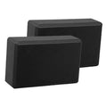 SNAPPSY 2X Yoga Blocks Anti Slip Yoga Prop Accessories for Indoor Sports Gym Fitness Black