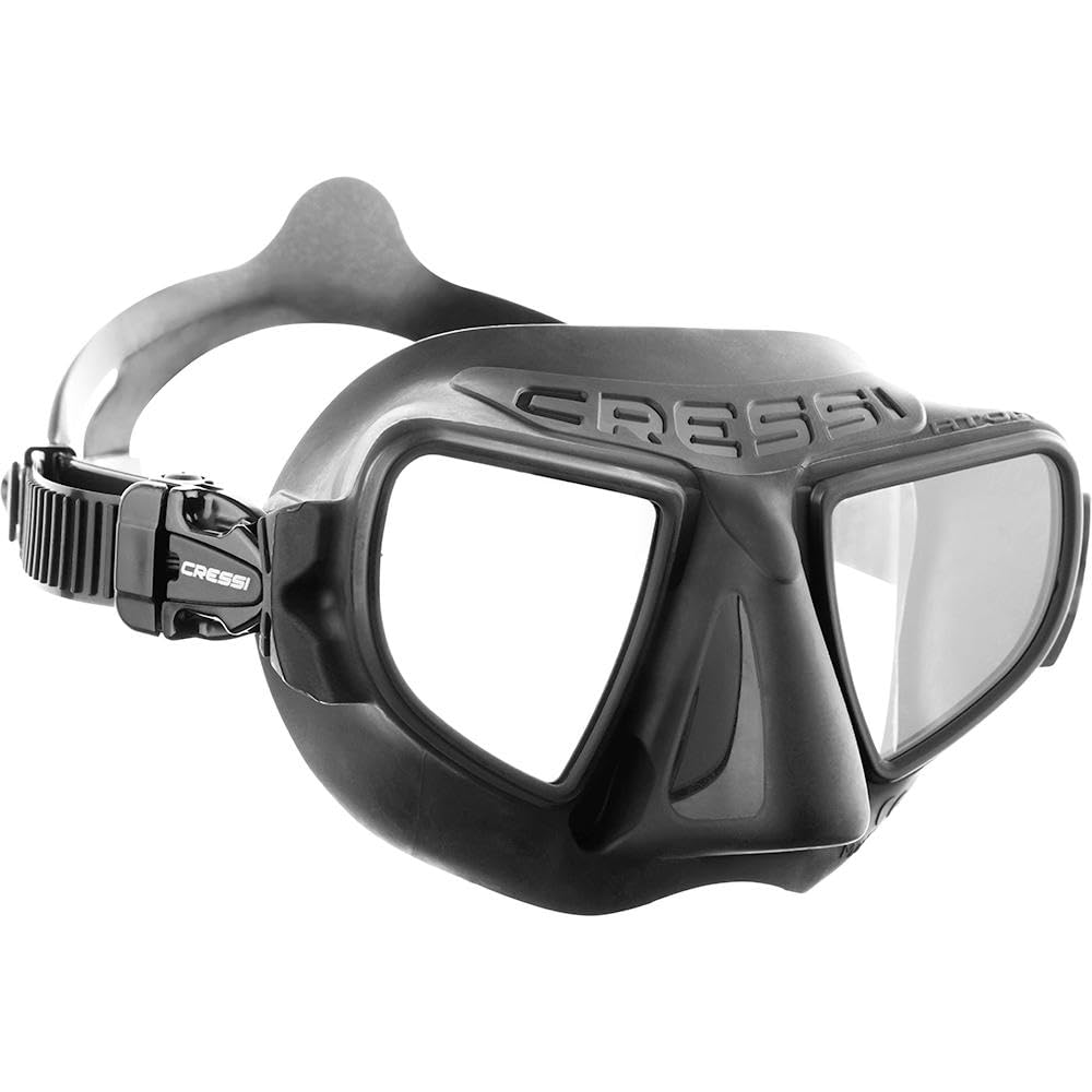 Cressi Atom, Black/Black, Clear Lens