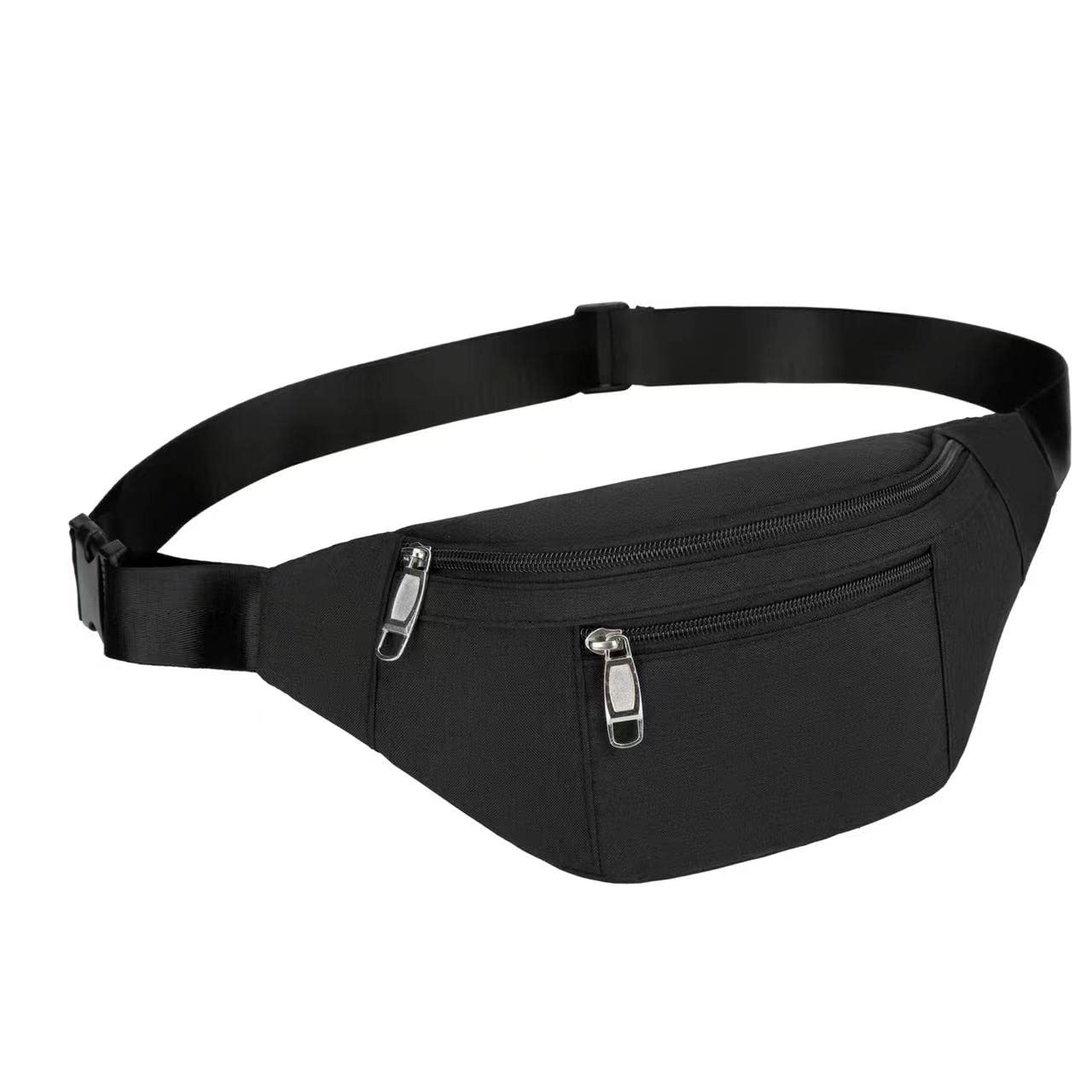 Waist Pack Bag For Men&Women - Fanny Pack For Workout Traveling Running.((004) Black)
