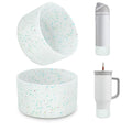 Beonsky 2 PCS Glitter Silicone Boot for Owala Water Bottle 24 oz, Anti-Slip Protective Sleeve for FreeSip/Twist/Flip Stainless S