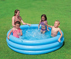 Intex Fba_58446Ep Crystal Blue Kids Outdoor Inflatable 66'' X 15''Swimming Pool, Beige, 8''