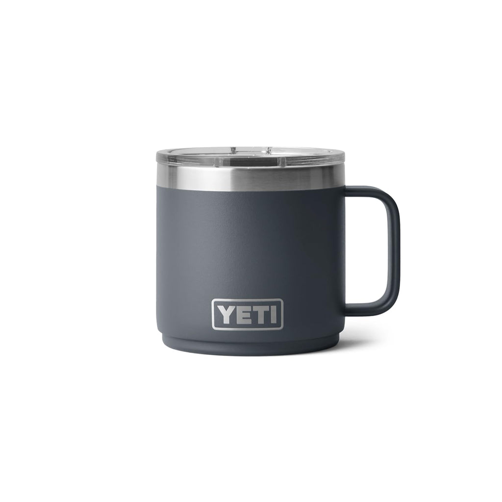 Yeti Rambler 14 Oz Stackable Mug, Vacuum Insulated, Stainless Steel With Magslider Lid, Charcoal