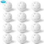 Thiodoon Practice Golf Balls Limited Flight Golf Balls 40Mm Hollow Plastic Golf Training Balls Colored Airflow Golf Balls For Sw