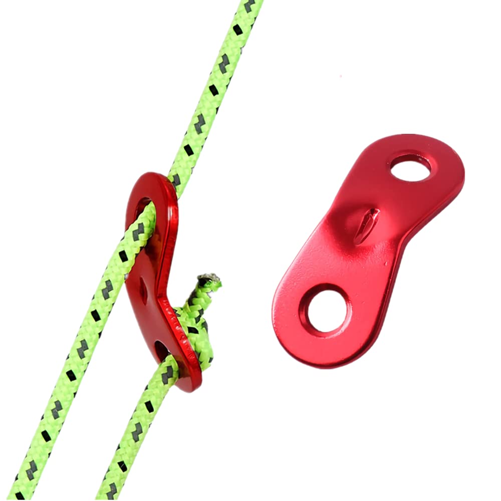 30 Pcs Aluminum Alloy Tent Rope Tensioner Dual Holes Guyline Cord Camping Supplies Durable Cord Adjuster Wind Rope Buckle For Ca