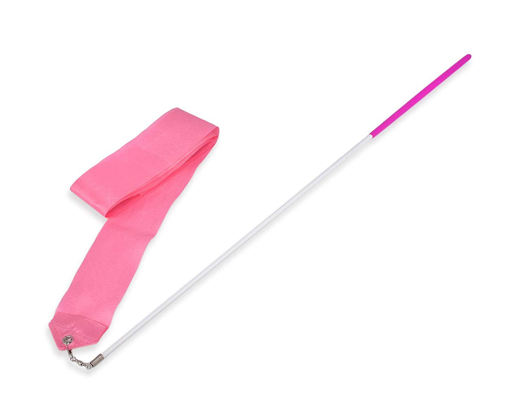 Ds. Distinctive Style Dance Ribbons With Wands 4M Rhythmic Gymnastics Ribbon Dance Streamer For Kids Baton Twirling - Pink