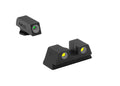 Meprolight Tru-Dot tritium Night Sights Compatible with Glock 42 43 43X 48 Rear Yellow tritium dots Glow on Sight self Illuminat