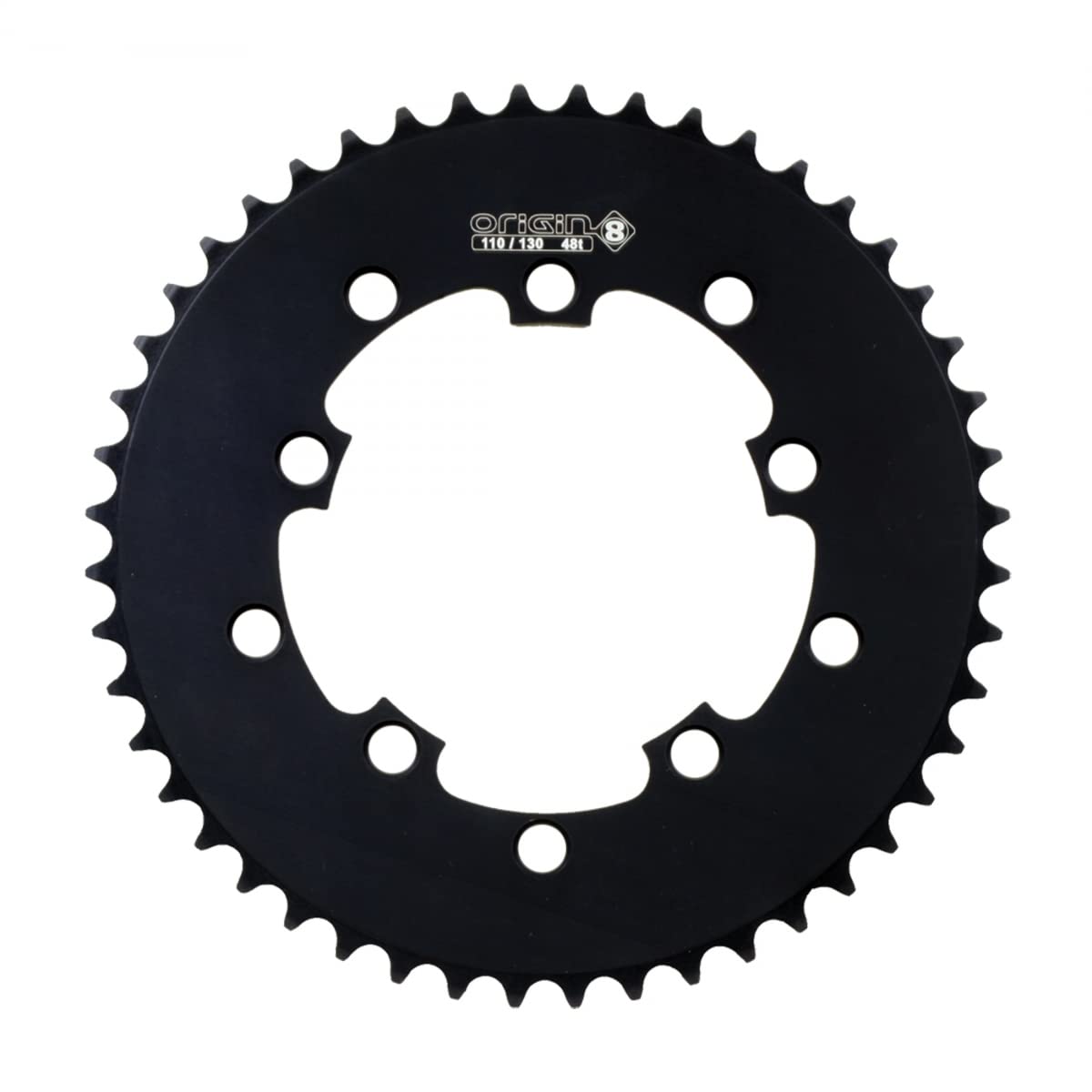 Origin8 Bmx/Singlespeed/Fixie Chainring, 48T, 110/130 Bcd, 1/8, Black