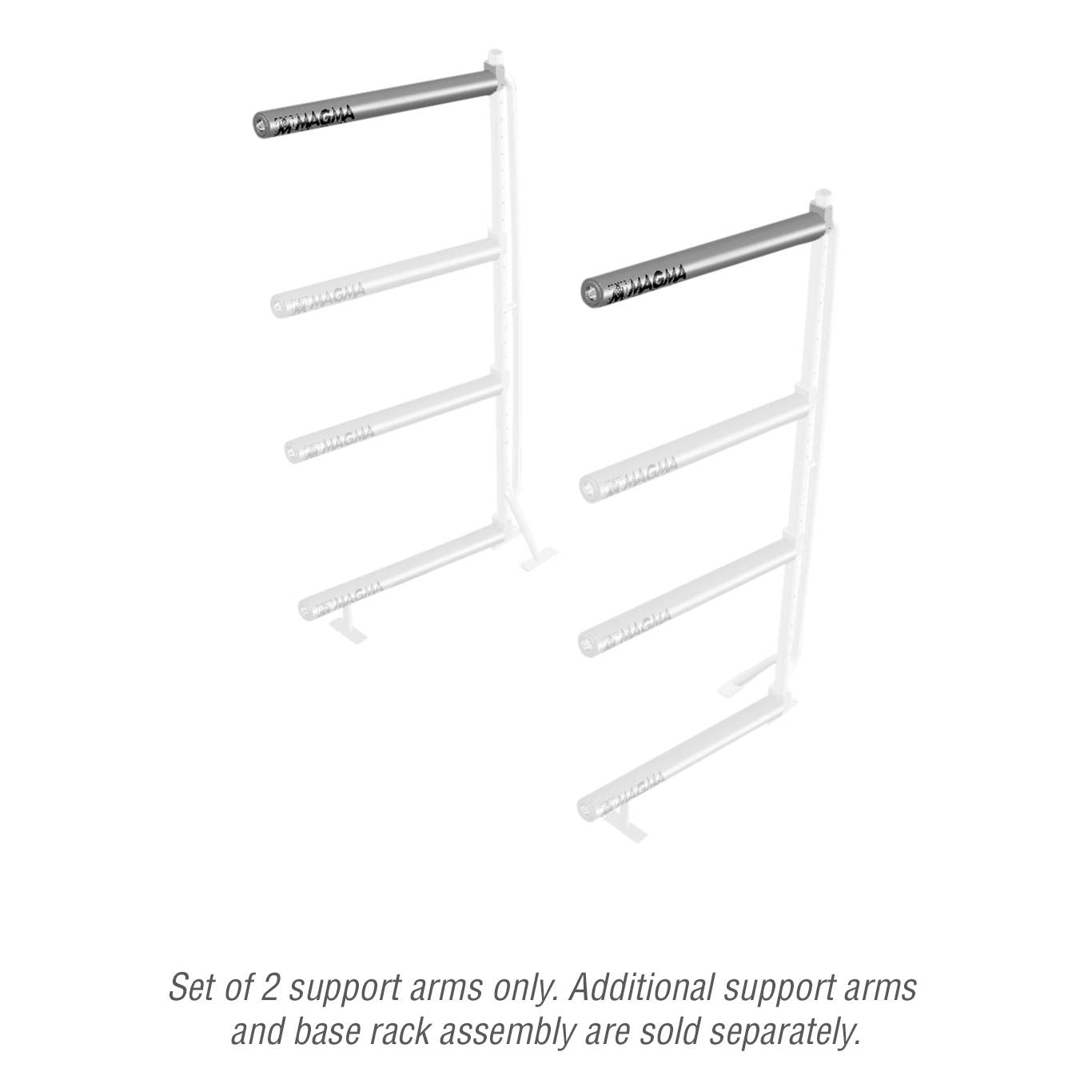 Magma Products Storage Arms W/Foam Pads, Straight 36'', Pair, Kayak, Rack System, Multi (R10-1010-36)