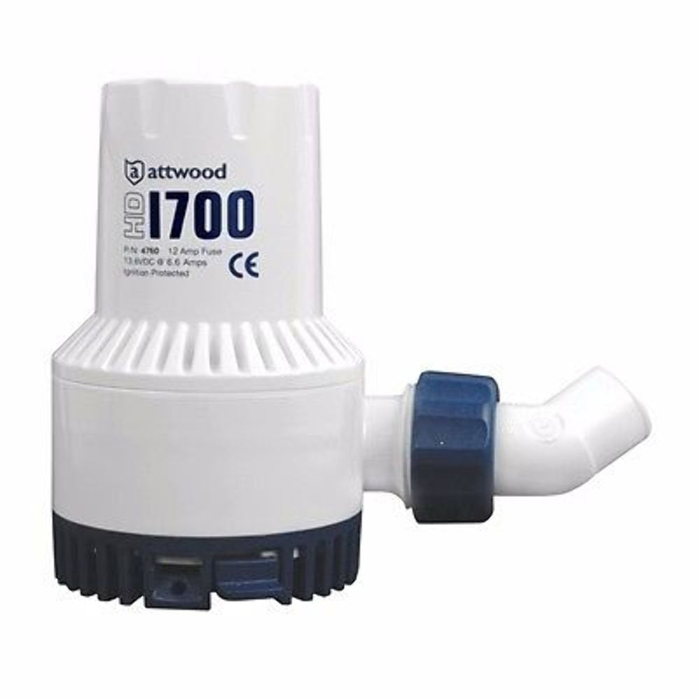 Attwood Marine 4730-4 / Attwood Heavy-Duty Bilge Pump 1700 Series - 12V - 1700 Gph
