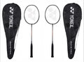 Yonex Graphite Gr 303I (Made In India) Badminton Racket, Pack Of 2,Black