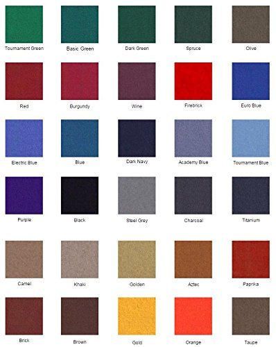 8' Euro Blue Proline Classic 303 Billiard Pool Table Cloth Felt