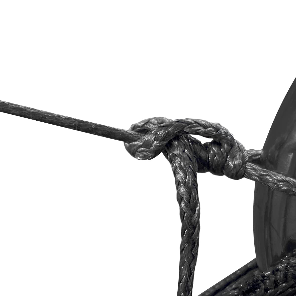 Emma Kites Black 2Mm Uhmwpe Braided Cord Spliceable Utility Cord Diy Leash Tent Tarp Guyline Hammock Ridgeline Whoopie Sling Bea