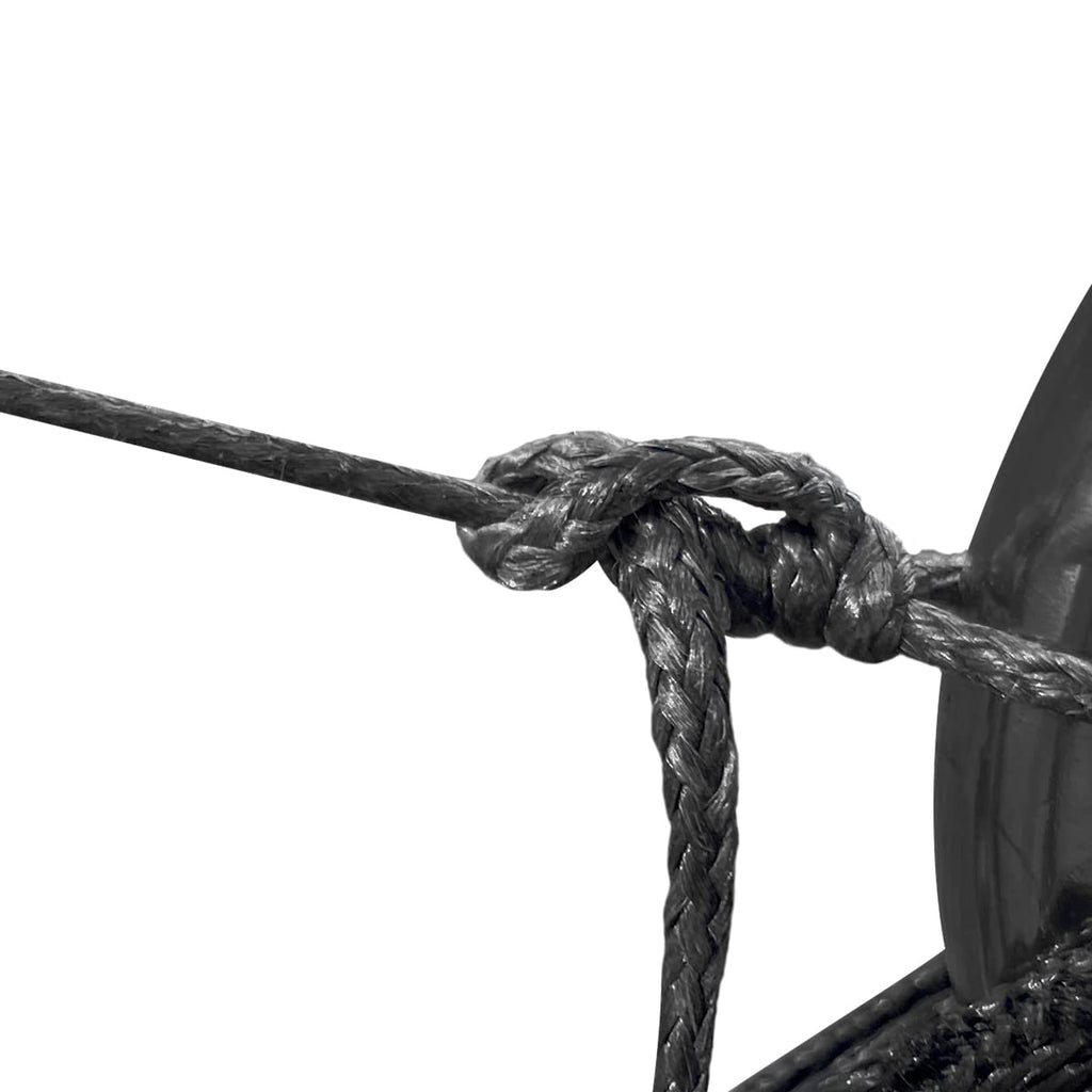 Emma Kites Black 1.3Mm Hollow Uhmwpe Braided Cord Spliceable Utility Cord Diy Leash Tent Tarp Guyline Hammock Ridgeline Whoopie