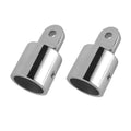 Acelane 2 Pcs Bimini Top Cap External Eye End Boat Fittings Stainless Steel Marine Hardware, Fits 7/8 Inches Od Round Tubing (Up