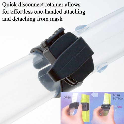 Promate Ultra Dry Diving Snorkel With Signal Whistle, Green, One Size (Sk890)