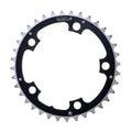 Origin8 Alloy Ramped Chainrings, 110mm x 36t, Black/Silver