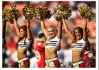 Puzine Pack Of 2 Cheerleading Metallic Foil & Plastic Ring Pom Poms Cheerleading Poms (Red And Silver)