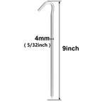 9 Inch Tent Stake Yard Inflatable Stakes Metal Tent Pegs Heavy Duty Ground Stake Fence Hooks Camping Spikes For Canopies, Tarp A