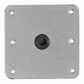 Attwood 67739 Lock'N-Pin 3/4'' Pin Base - Stainless Steel With Nylon Bushing, Non-Threaded - 7'' X 7''