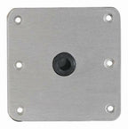 Attwood 67739 Lock'N-Pin 3/4'' Pin Base - Stainless Steel With Nylon Bushing, Non-Threaded - 7'' X 7''